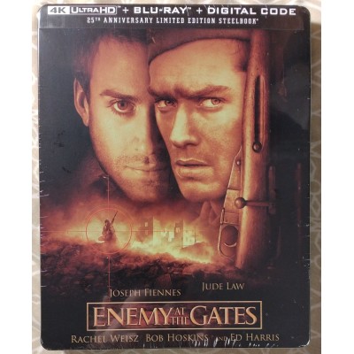 Enemy at the Gates (Steelbook) 4K UHD + Blu-ray + Digital Code (BRAND NEW, SEALED)