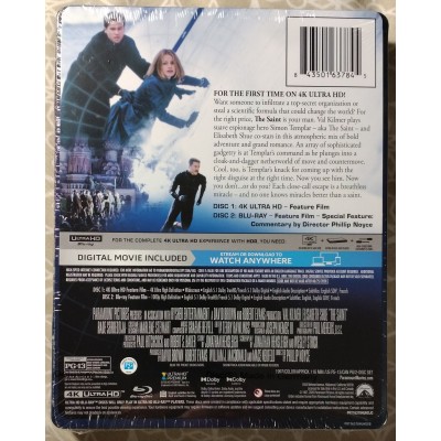 The Saint (1997) (Steelbook) 4K UHD + Blu-ray + Digital Code (BRAND NEW, SEALED)