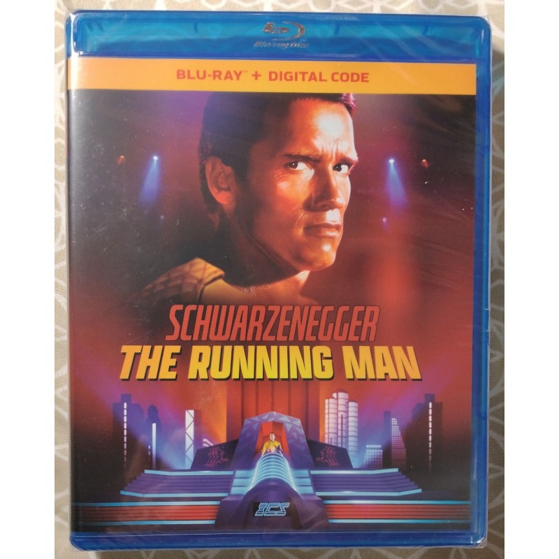 The Running Man (1987) Blu-ray + Digital Code (BRAND NEW, SEALED)