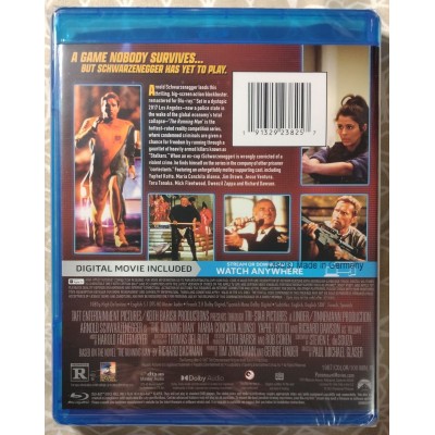 The Running Man (1987) Blu-ray + Digital Code (BRAND NEW, SEALED)