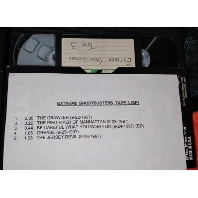 Extreme Ghostbusters: The Complete Series - Original First-Run TV Broadcast Recordings (8 VHS Tapes)